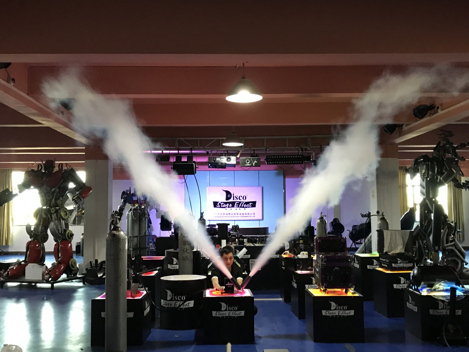 Double Head Co2 Jet Machine