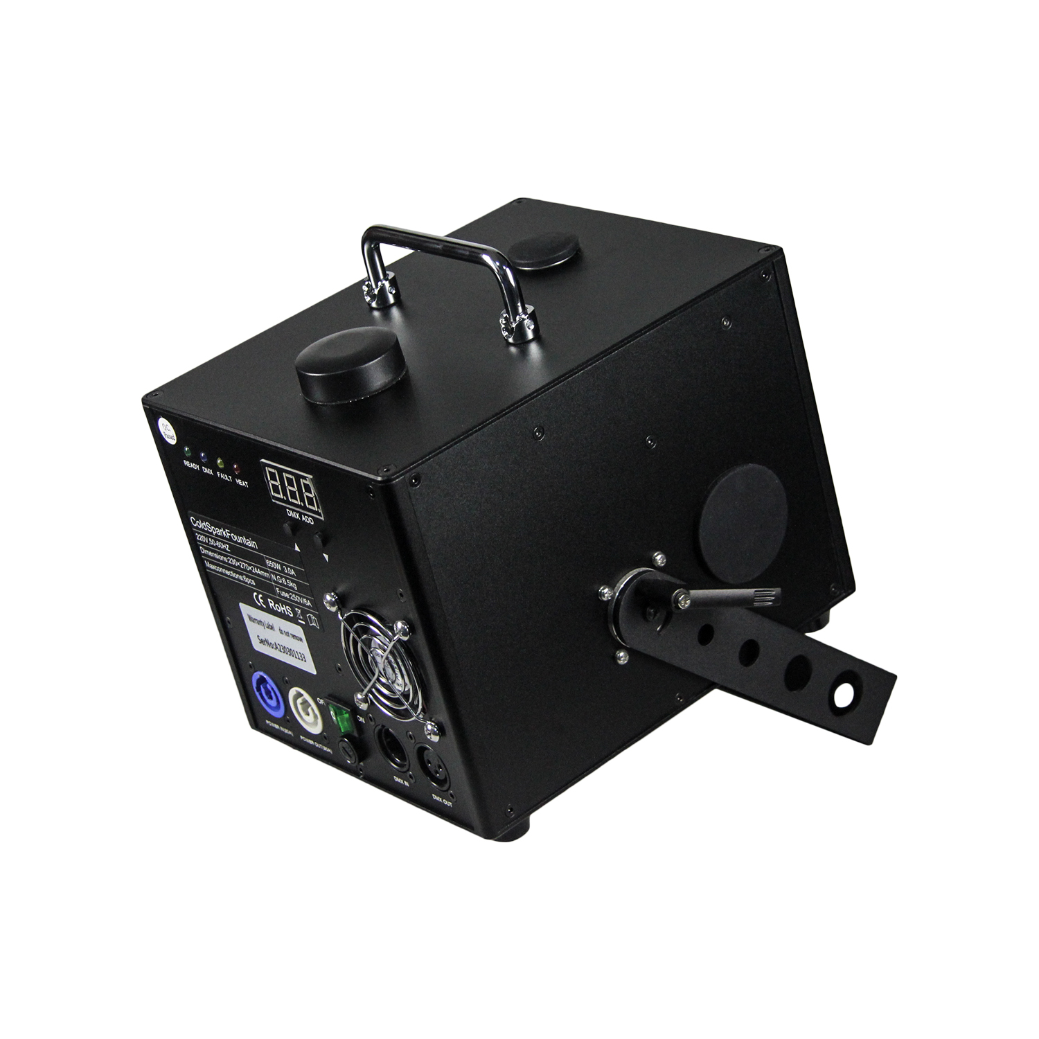 Horizontal spark machine