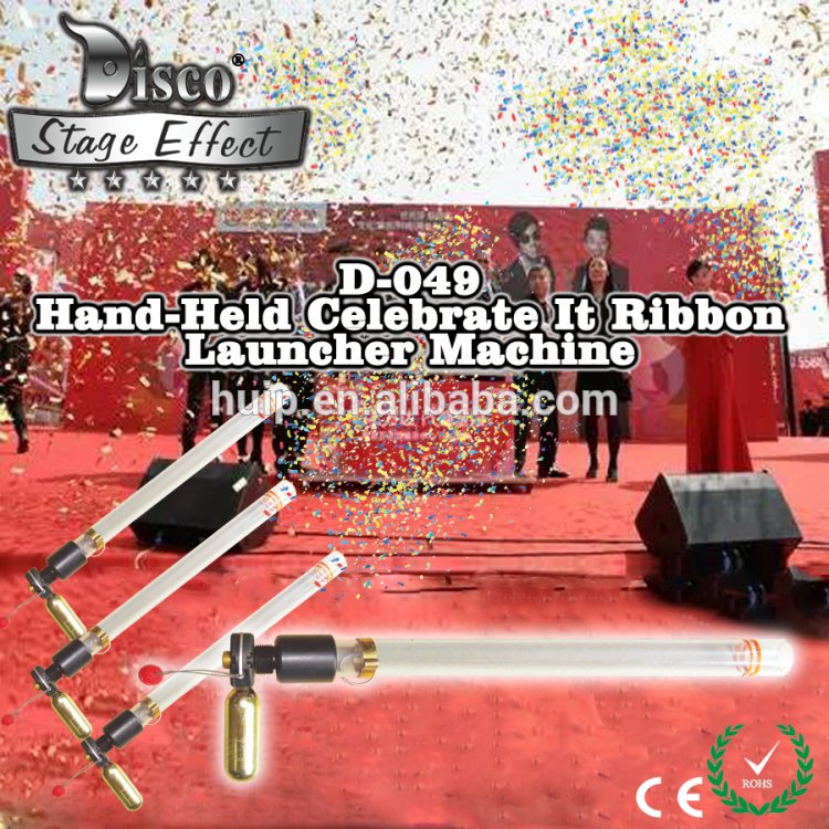 Handheld Colorful Ribbon Launcher