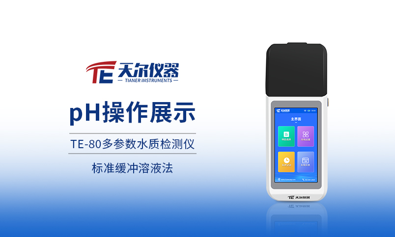 TE-80手持式多参数测定仪PH操作展示