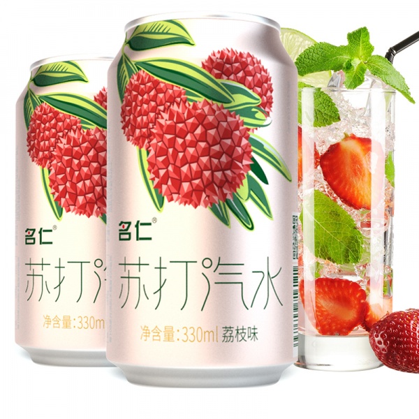 荔枝蘇打氣泡水（罐裝）