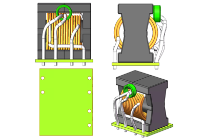 Non-bobbin type transformer