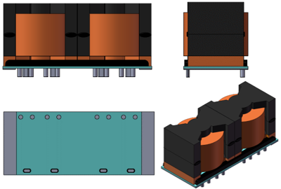 Non-bobbin type transformer