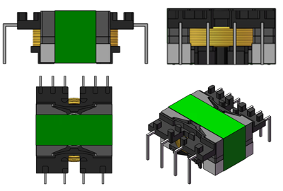  Bobbin PCB type transformer