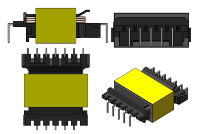  Bobbin PCB type transformer