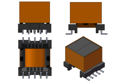 SMD bobbin transformer
