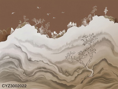 彩色山水圖 水彩山水图水彩山水图古风– 博物迷