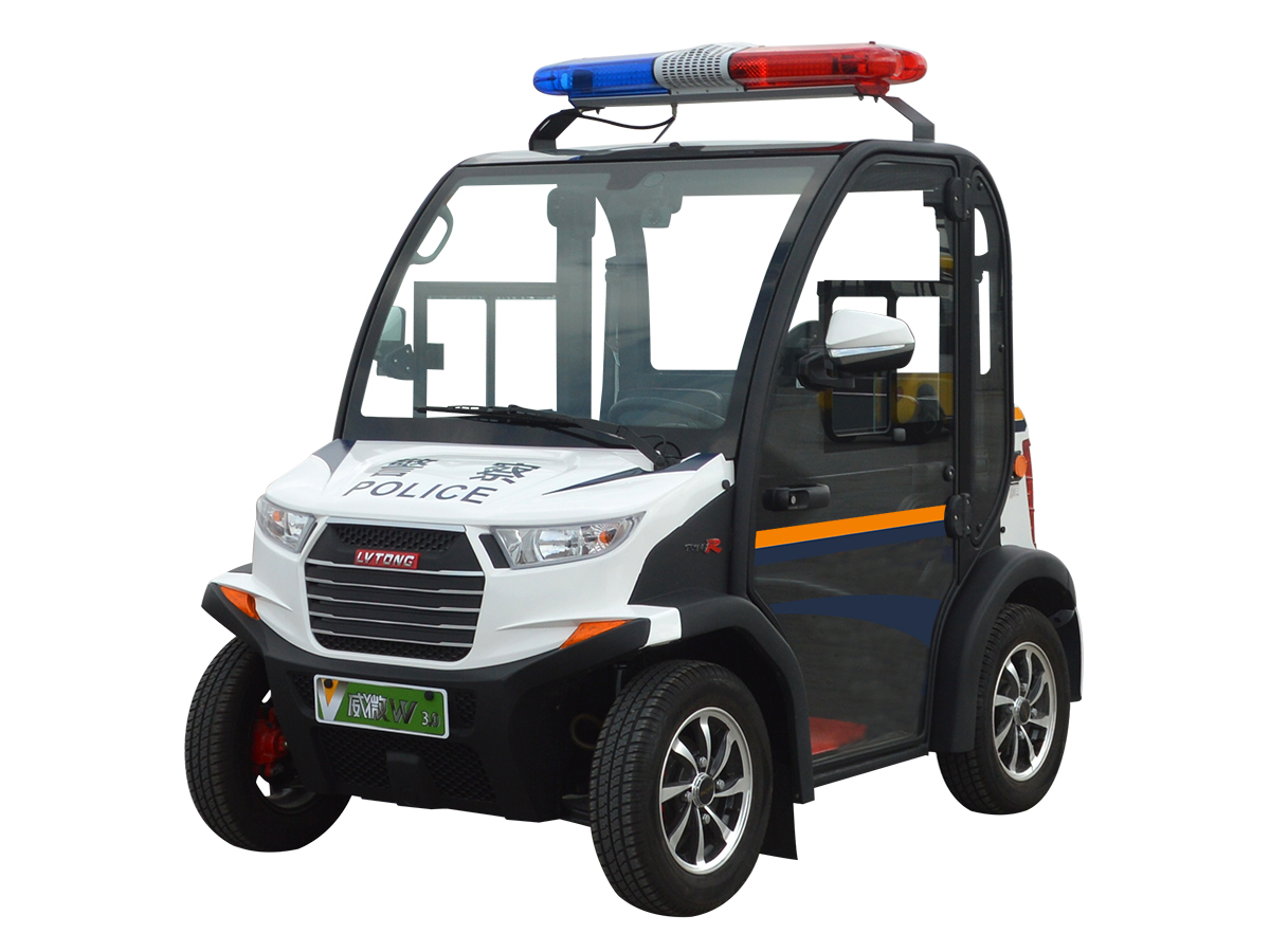 两人座封闭式电动巡逻车
