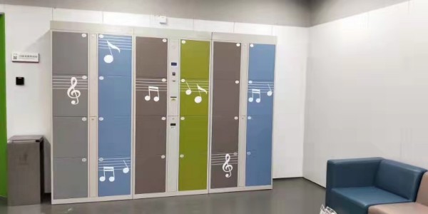 深圳市宝安区青少年宫-红外线条码寄存柜