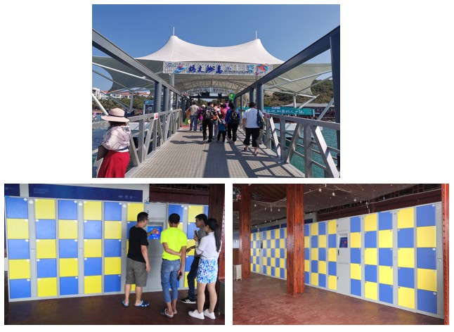 祝贺我司自助微信智能寄存柜进驻---海南三亚蜈支洲岛潜水部