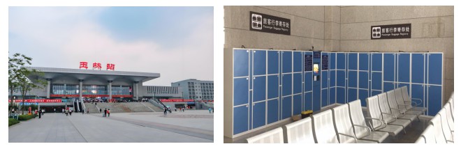 广西玉林站-智能微信扫码式行李柜