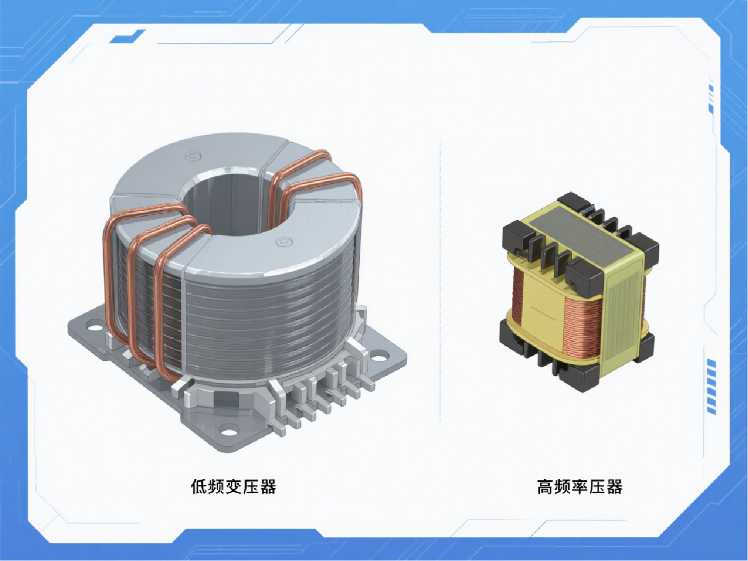 高频与低频变压器：效率及损耗特性的对比解析