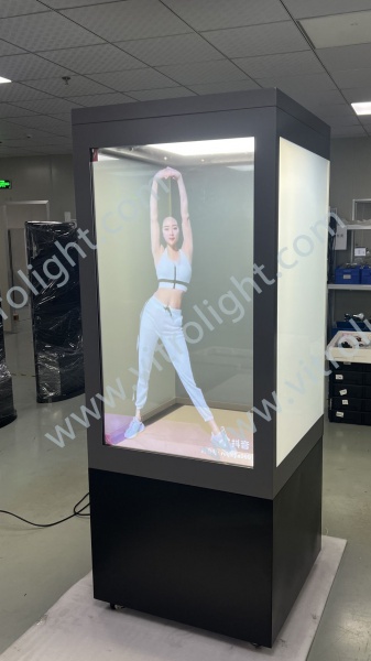 透明OLED文物柜带多功效雾化玻璃