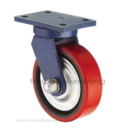 低（dī）重心大力（lì）士鐵芯聚氨酯PU腳輪萬向輪