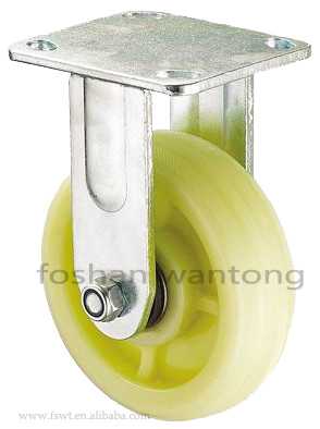 重型花紋尼龍輪固定腳輪(支架6mm、5.2mm)