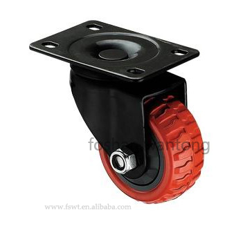 黑（hēi）架聚（jù）氨酯PU烽火腳輪萬向輪