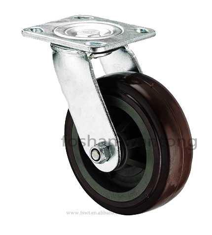 棕色PVC腳（jiǎo）輪萬向輪