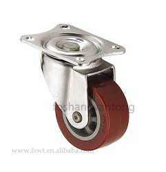 1.5寸鍍鉻聚氨酯PU腳輪萬向輪