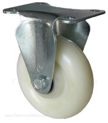 中型尼龍（lóng）輪子固定（定向腳輪）