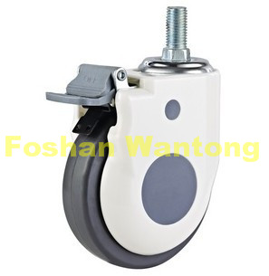 医疗脚轮丝杆万向轮带刹（shā）车