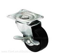 輕型扁輪係列平底萬向輪帶邊刹（shā）腳輪（lún）