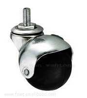 鍍鋅支架黑色球形橡膠沙（shā）發（fā）絲杆萬向輪