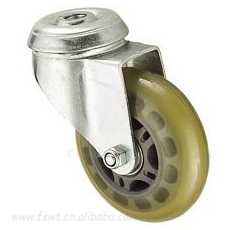 3寸（cùn）聚氨酯PU孔頂萬向輪