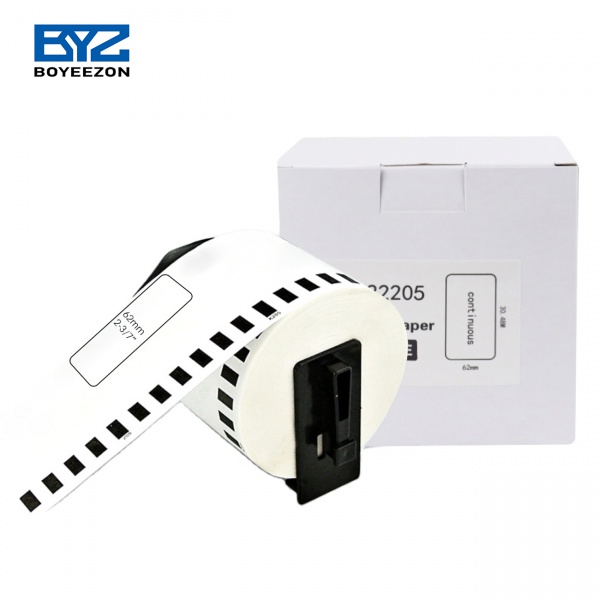 IDIK Replacement Labels For Brother DK-2205 - 62mm X 30.48m Continuous Thermal Paper Label Rolls