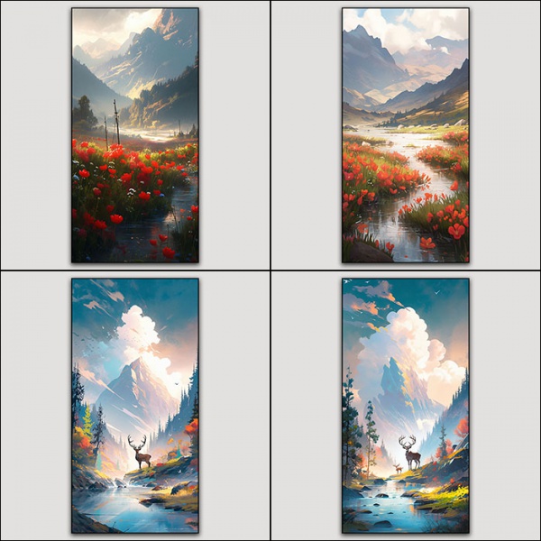 山水风景-画芯画册