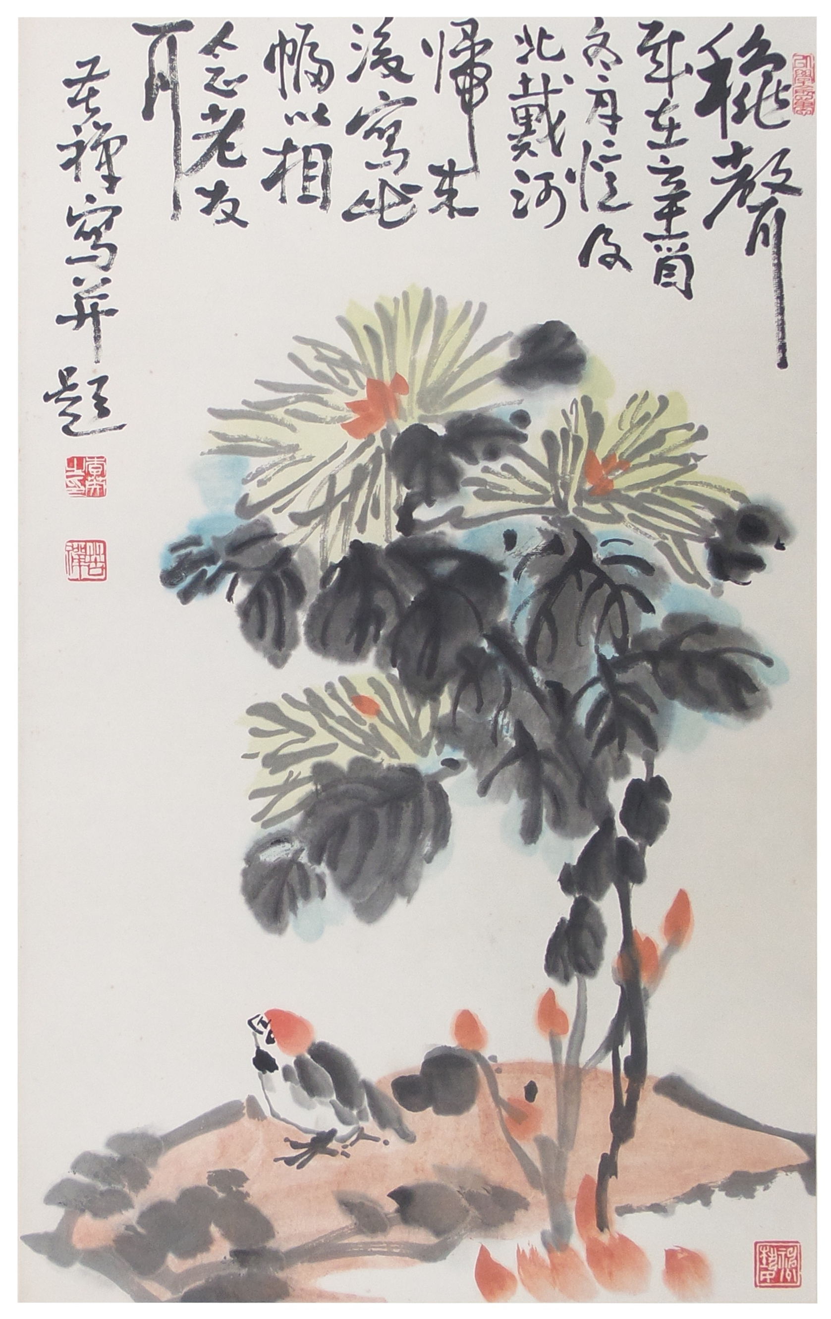 书画名家李苦禅多幅作品亮相2021海纳百宝珍春拍-山东海纳百宝珍