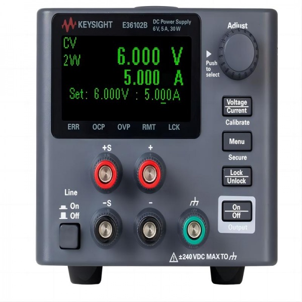 E36102B 直流（liú）電源，6V，5A，30W