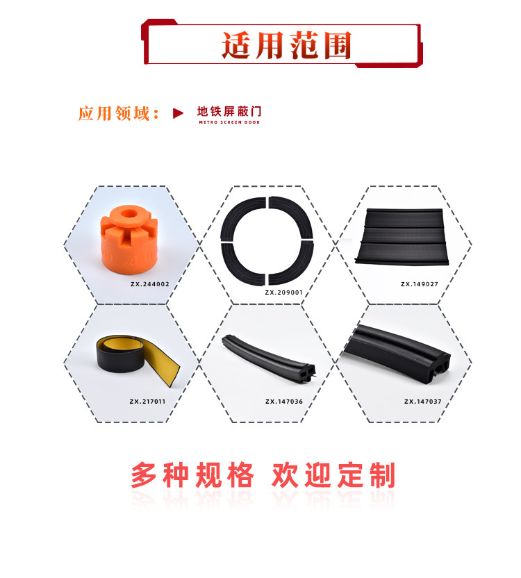 防踏空装置_防踏空胶条_三元乙丙橡胶条_中祥硅橡胶制品生产厂家