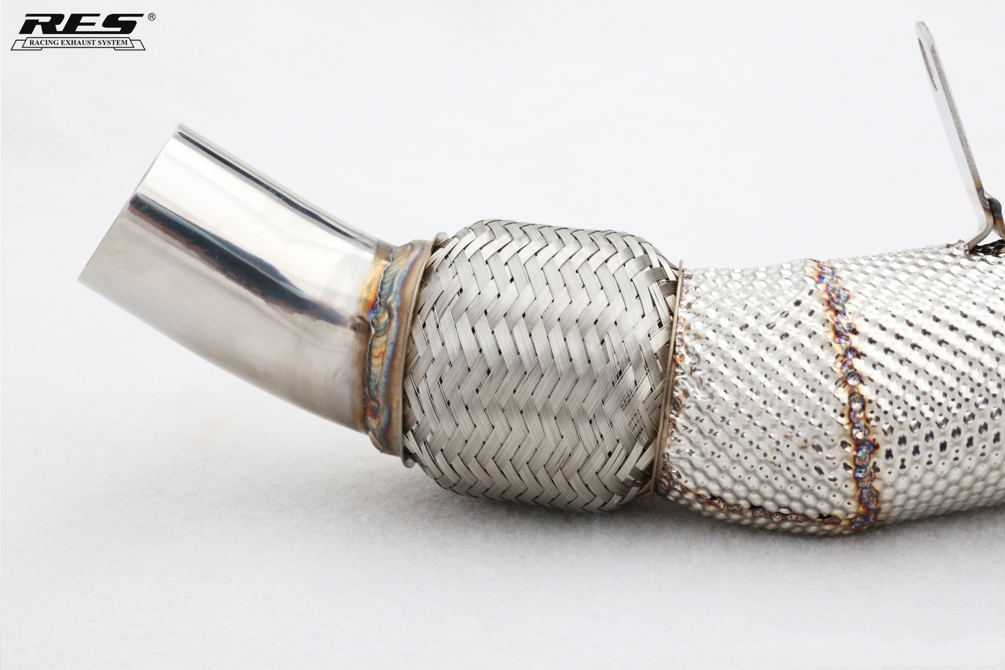 BMW N20 2.0T All SS304 / Catless Downpipe With Heat Shield-RES Auto ...