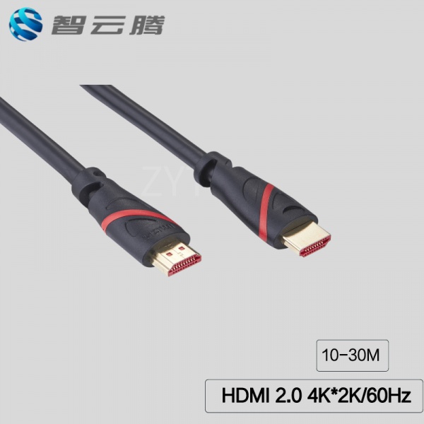 HDMI 2.0 Cable, A/M-A/M, 26AWG, OD:8.0mm, Gold Plated, PVC IC在头部
