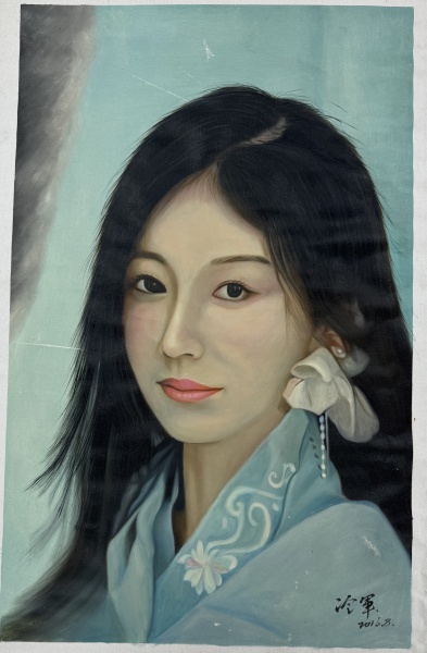 美女人物油画-中成实信国际拍卖（北京）有限公司