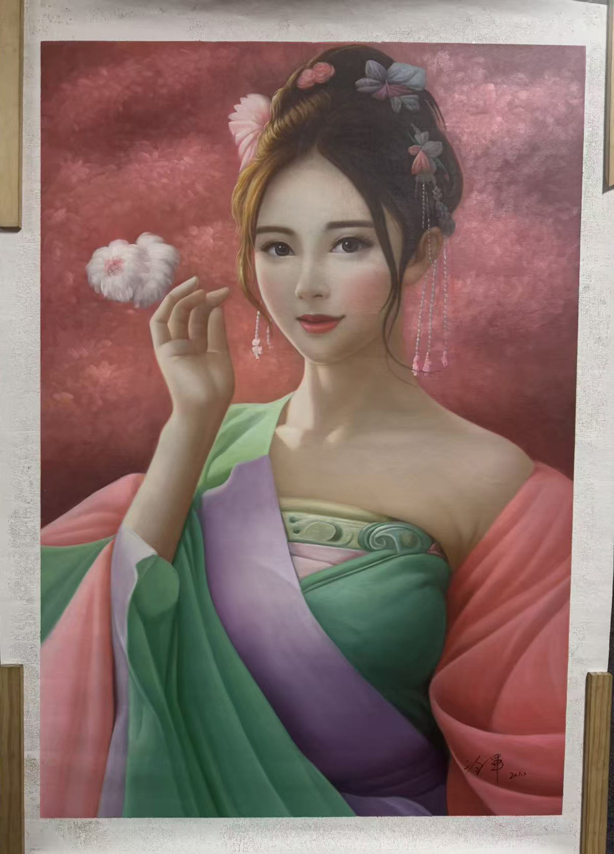 無落款 裸婦 中国美人画 油彩 油画-中成实信国际拍卖（北京）有限公司