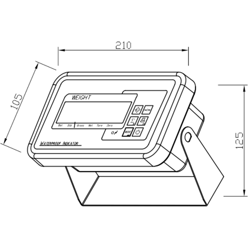 XK3119WL-II-LED全不锈钢称重仪表 full stainless steel weighing indicator
