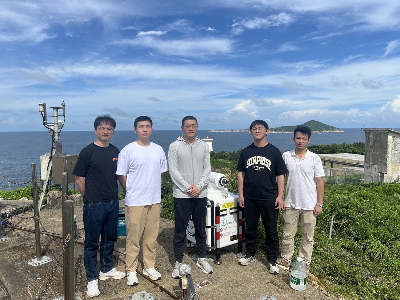 TRS project members successfully installed the first 3D wind LiDAR at Cape D'Aguilar , launching globally pioneering regional wind measurement network