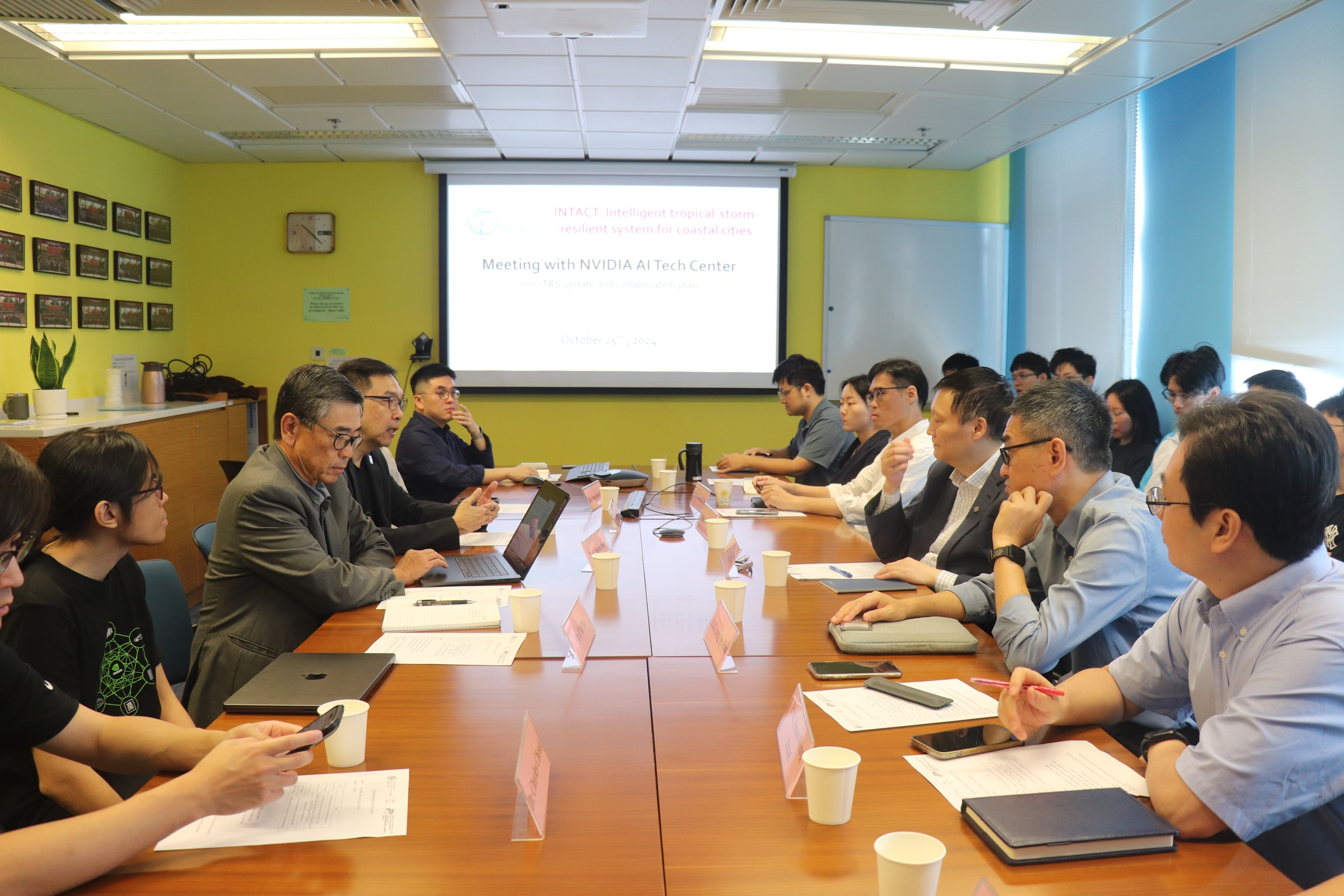 A meeting between TRS team members and NVIDIA Hong Kong Ltd.