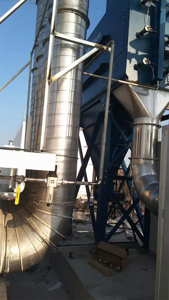 Donaldson drum type dust collector installation project