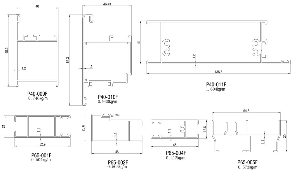Curtain Wall Profiles
