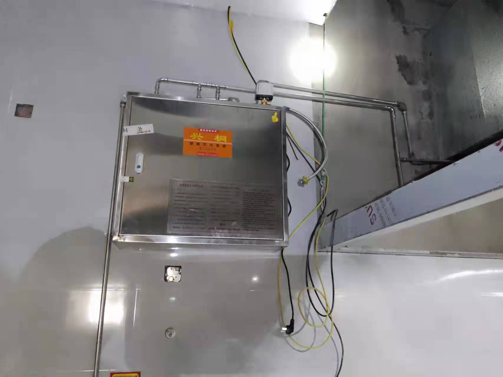 江西玉山中學廚房滅火係統安裝