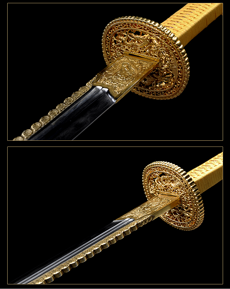 精品乾隆大阅刀毛铁自炼（LJG-3272）,周强刀剑艺术馆—大师作品/收藏级