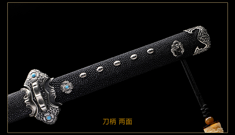 刀弊 中国 周末 周强刀剑作品-听风唐横刀-乌兹钢典藏款（LJG-3524）,周强刀剑