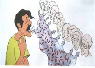 你的每一次咳嗽，他们都可能被感染