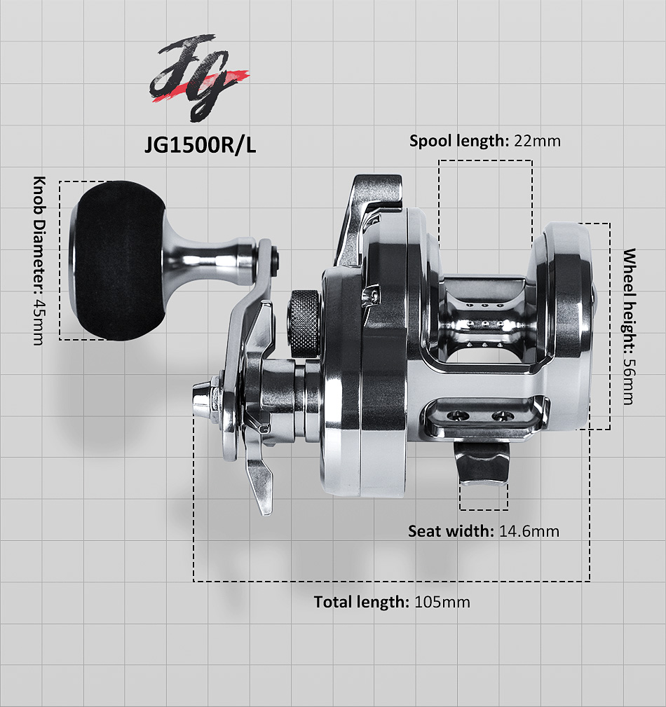 Nonsuch JG1500/2500 Jigging Reel,NOEBY