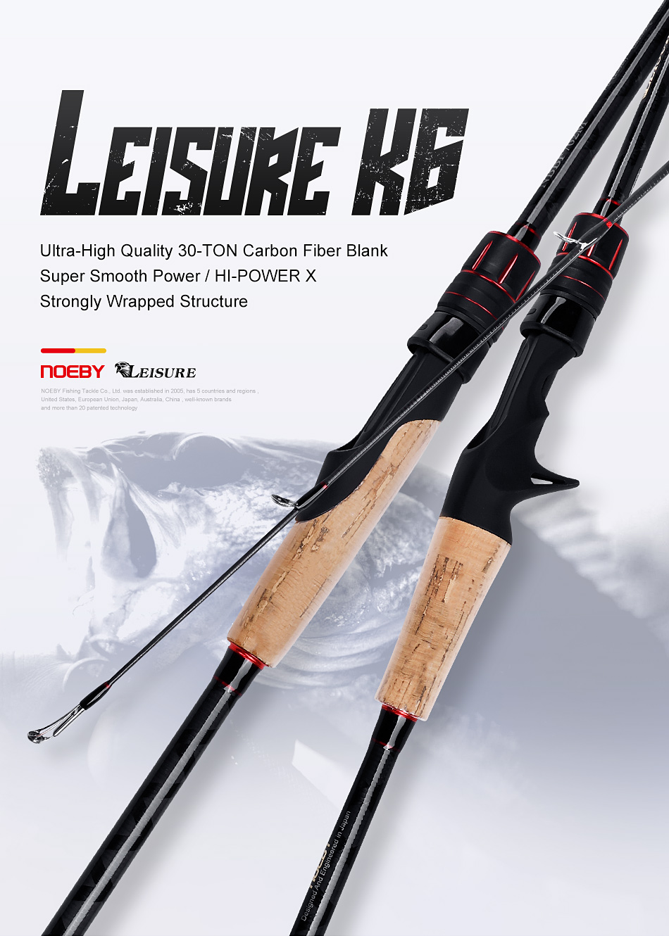 ロッド NOEBY LEISURE SEA BASS Noeby Fishing Leisure Sea Bass Rod - Carbon Fiber Excellence