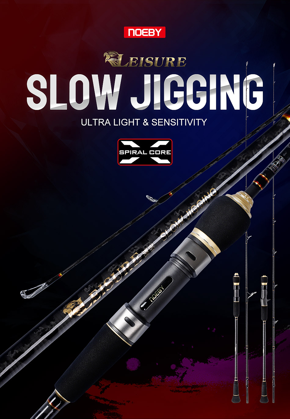 ロッド NOEBY LEISURE SEA BASS Leisure K5 Seabass Shore Casting Jigging Rod,NOEBY