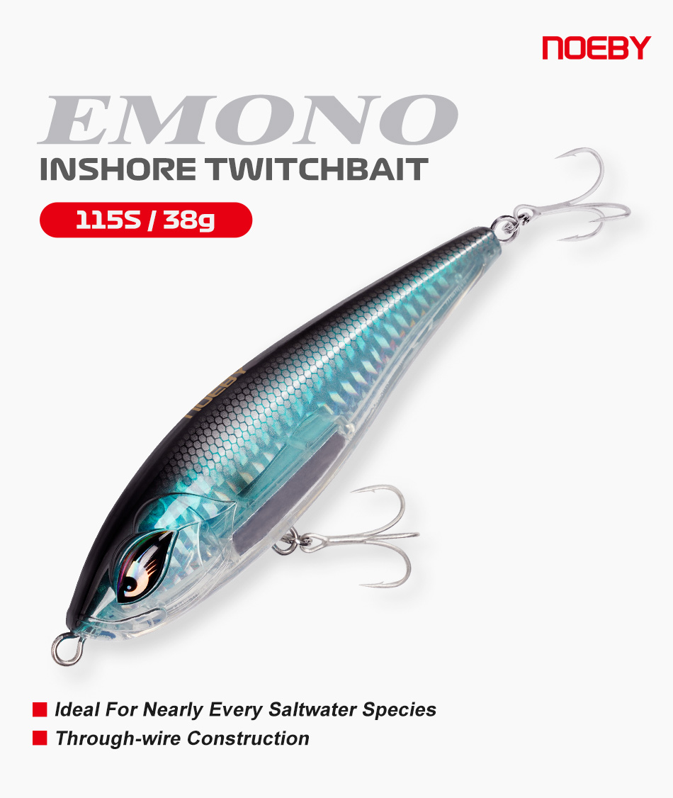 Noeby Inshore Twitchbait Fishing Lure 115mm 38g Sinking Pencil