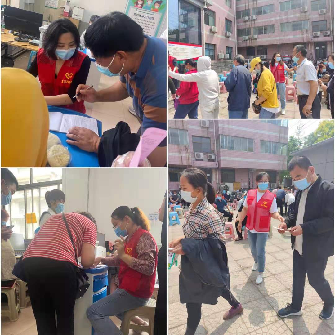 亚搏yabo(中国)装饰公司志愿者助力疫苗接种,志愿服务群众